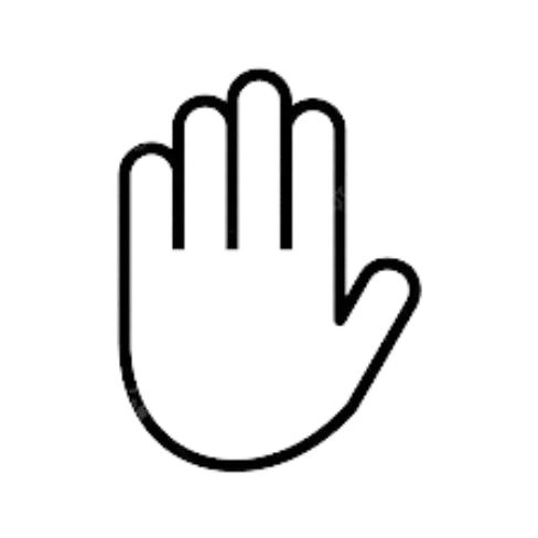 Open hand icon